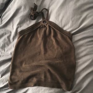 Loft knit halter top